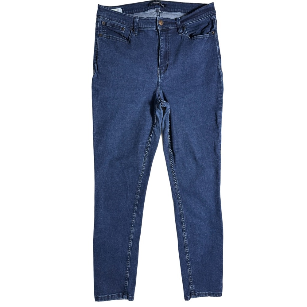 Calvin Klein Women‎ High Rise Skinny Jeans Deep Blue Size 12 Repreve